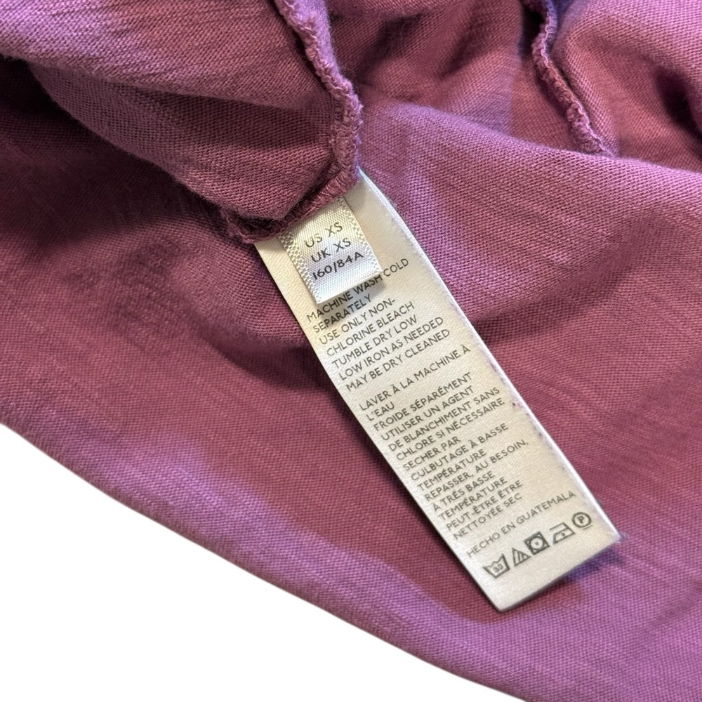 We The Free Free People Purple Arden Long Sleeve Tee - Picture 9 of 12